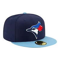 Toronto Blue Jays Navy and Light Alternate 4 Authentic Collection On-Field New Era 59FIFTY Fitted Hat