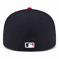 Anaheim Angels Navy and Red Alternate Authentic Collection On-Field New Era 59FIFTY Fitted Hat