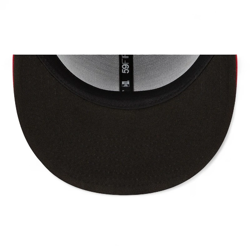 Anaheim Angels Navy and Red Alternate Authentic Collection On-Field New Era 59FIFTY Fitted Hat