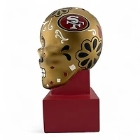 San Francisco 49ers Red and Gold Sugar Skull Bank