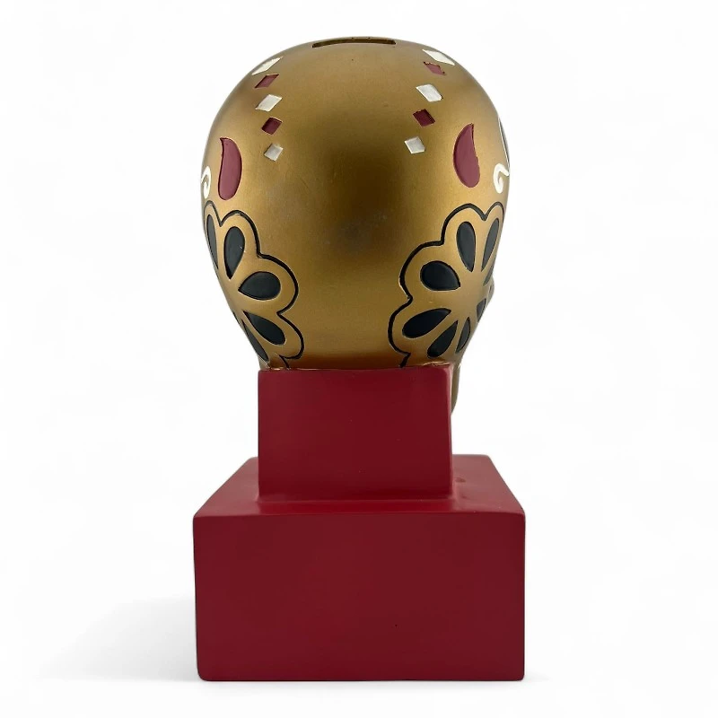 San Francisco 49ers Red and Gold Sugar Skull Bank