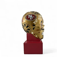 San Francisco 49ers Red and Gold Sugar Skull Bank