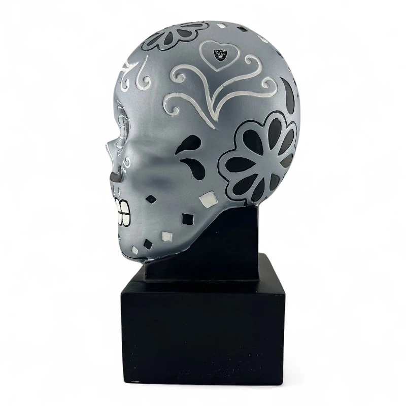 Las Vegas Raiders Black and Silver Sugar Skull Bank