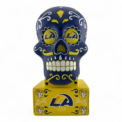 Los Angeles Rams Royal Blue and Yellow Sugar Skull Bank