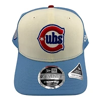 Chicago Cubs Light Blue Alternate Logo New Era 9SEVENTY Stretch Snap hat