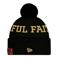 San Francisco 49ers Black 2025 "Rivalries" Collection New Era Knit Pom Beanie Hat