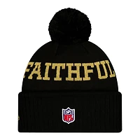 San Francisco 49ers Black 2025 "Rivalries" Collection New Era Knit Pom Beanie Hat
