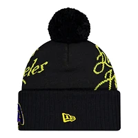 Los Angeles Rams Black Black 2025 "Rivalries" Collection New Era Knit Pom Beanie Hat