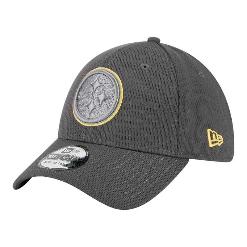 Pittsburgh Steelers Graphite New Era 39THIRTY Flex Hat