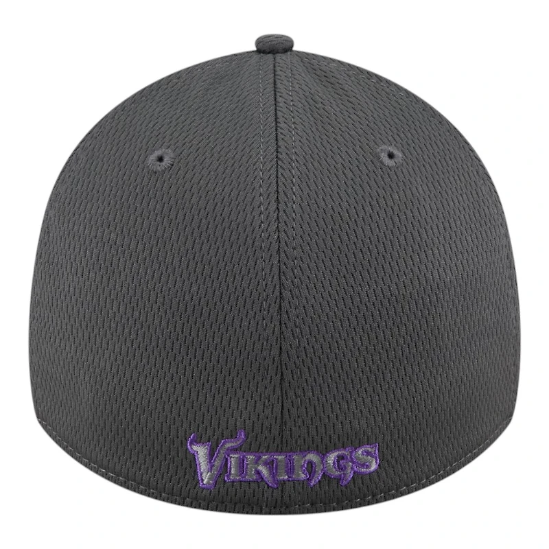 Minnesota Vikings Graphite New Era 39THIRTY Flex Hat