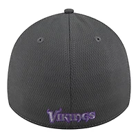 Minnesota Vikings Graphite New Era 39THIRTY Flex Hat