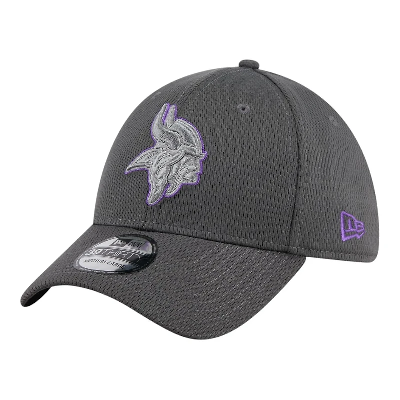 Minnesota Vikings Graphite New Era 39THIRTY Flex Hat