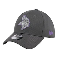 Minnesota Vikings Graphite New Era 39THIRTY Flex Hat