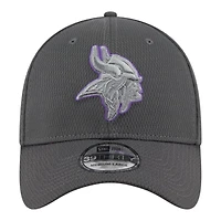 Minnesota Vikings Graphite New Era 39THIRTY Flex Hat