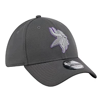 Minnesota Vikings Graphite New Era 39THIRTY Flex Hat