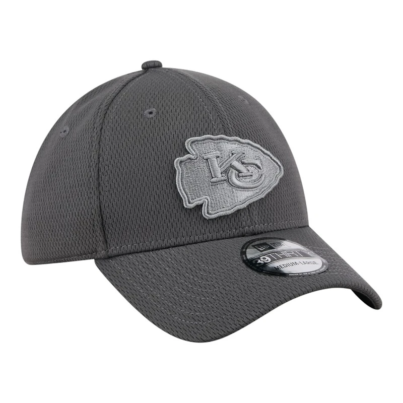 Kansas City Chiefs Graphite New Era 39THIRTY Flex Hat