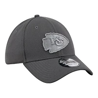 Kansas City Chiefs Graphite New Era 39THIRTY Flex Hat