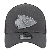 Kansas City Chiefs Graphite New Era 39THIRTY Flex Hat