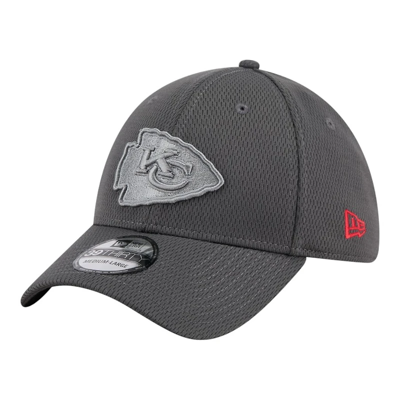 Kansas City Chiefs Graphite New Era 39THIRTY Flex Hat