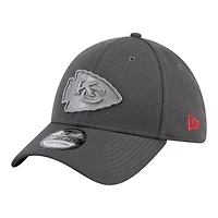 Kansas City Chiefs Graphite New Era 39THIRTY Flex Hat