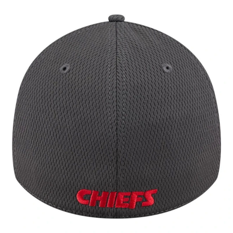 Kansas City Chiefs Graphite New Era 39THIRTY Flex Hat