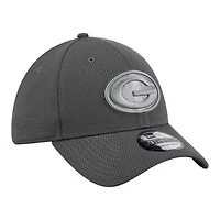 Green Bay Packers Graphite New Era 39THIRTY Flex Hat