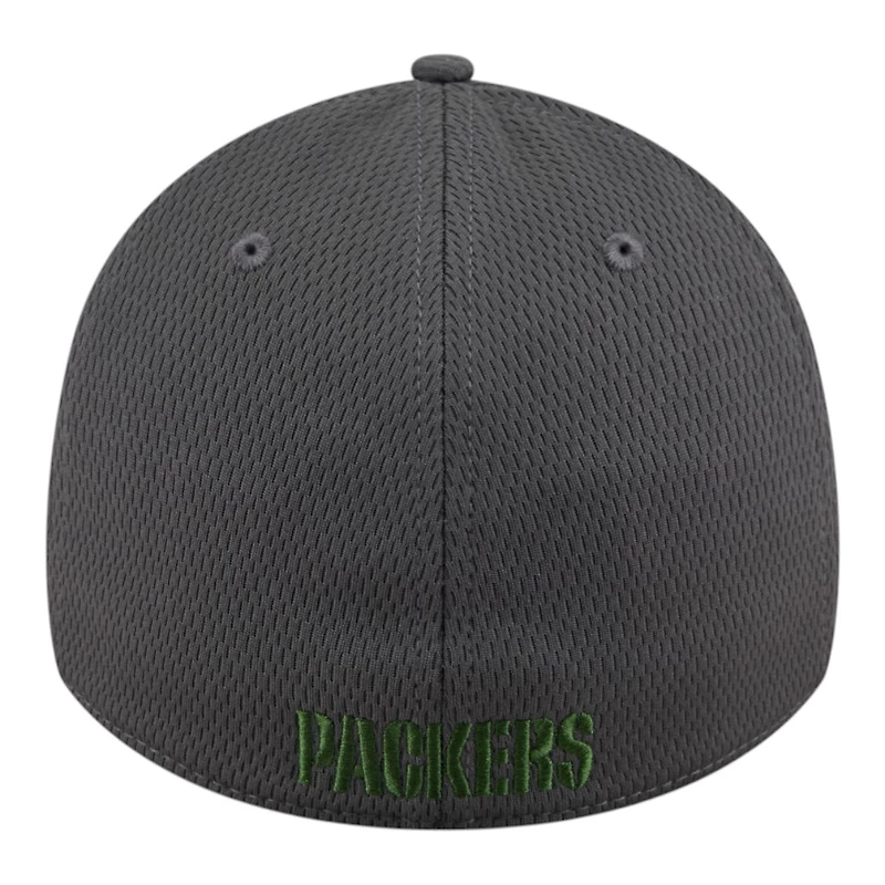 Green Bay Packers Graphite New Era 39THIRTY Flex Hat