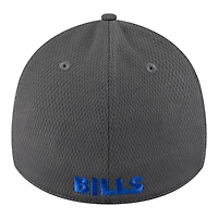 Buffalo Bills Graphite New Era 39THIRTY Flex Hat