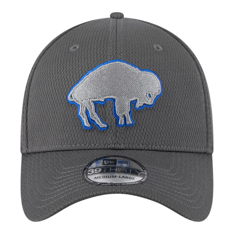Buffalo Bills Graphite New Era 39THIRTY Flex Hat