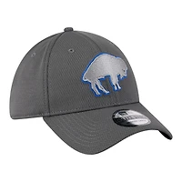 Buffalo Bills Graphite New Era 39THIRTY Flex Hat