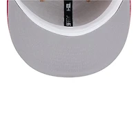 Los Angeles Angels Camel Brown and Red Basic New Era 59FIFTY Fitted Hat