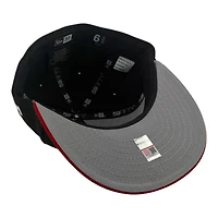 Youth Utah Utes Black and Red Gray UV New Era 59FIFTY Fitted Hat