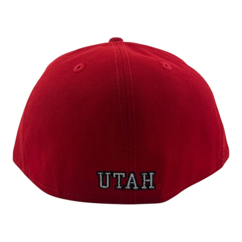 Utah Utes Red Historic Black UV NCAA New Era 59FIFTY Fitted Hat