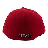 Utah Utes Red Historic Black UV NCAA New Era 59FIFTY Fitted Hat