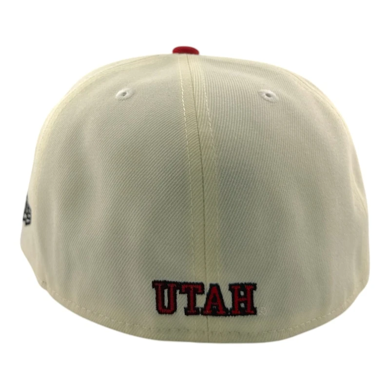 Utah Utes Chrome and Red Historic Black UV NCAA New Era 59FIFTY Fitted Hat