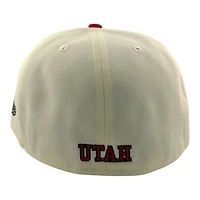 Utah Utes Chrome and Red Historic Black UV NCAA New Era 59FIFTY Fitted Hat