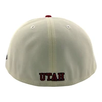 Utah Utes Chrome and Red with UV NCAA New Era 59FIFTY Fitted Hat