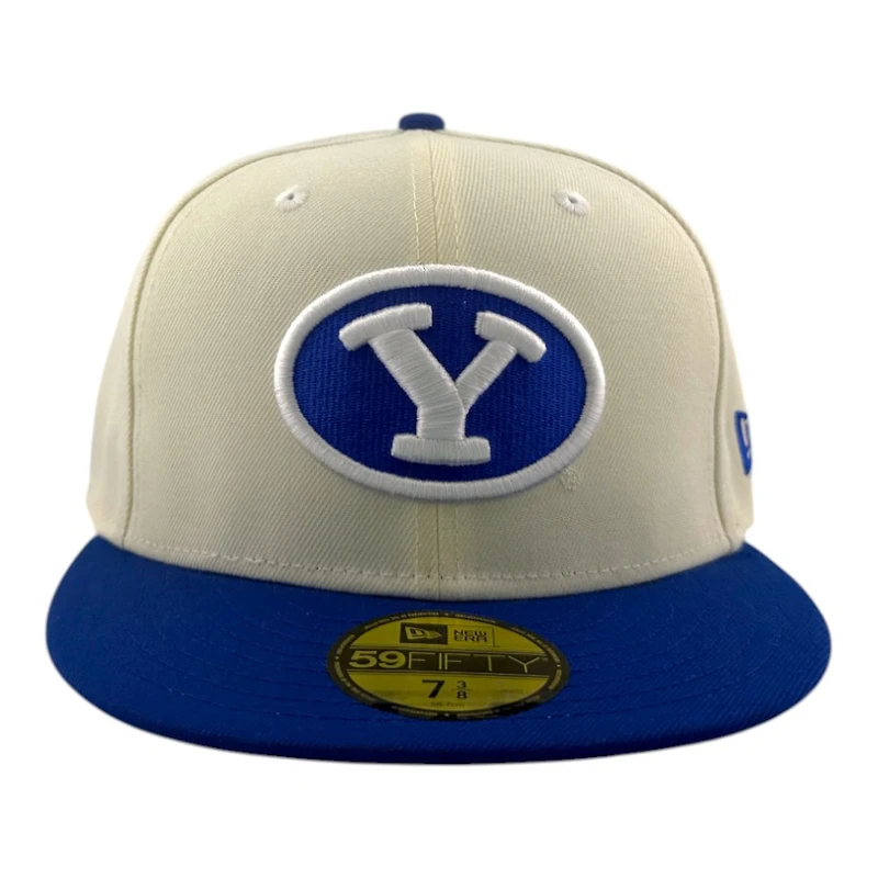BYU Cougars Chrome and Royal Blue with Gray UV NCAA New Era 59FIFTY Fitted Hat