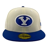 BYU Cougars Chrome and Royal Blue with Gray UV NCAA New Era 59FIFTY Fitted Hat