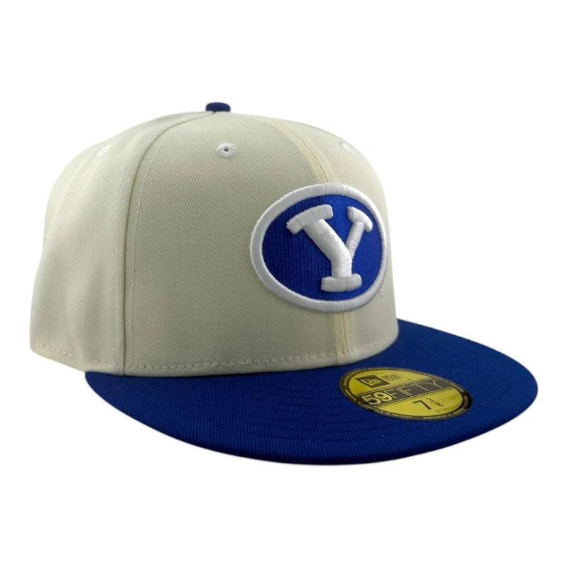 BYU Cougars Chrome and Royal Blue with Gray UV NCAA New Era 59FIFTY Fitted Hat