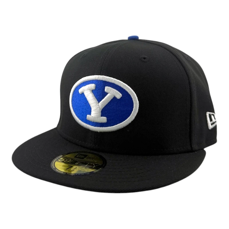 BYU Cougars Black with Gray UV NCAA New Era 59FIFTY Fitted Hat