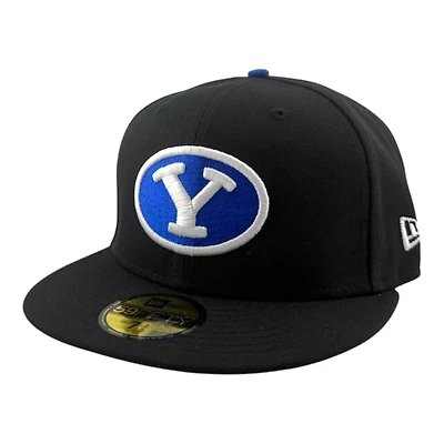 BYU Cougars Black with Gray UV NCAA New Era 59FIFTY Fitted Hat