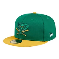 Oakland Athletics Kelly Green 2025 Batting Practice New Era 59FIFTY Fitted Hat