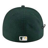 Oakland Athletics Green Safety Pin Script New Era 59FIFTY A-Frame Fitted Hat