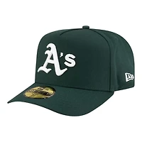 Oakland Athletics Green Safety Pin Script New Era 59FIFTY A-Frame Fitted Hat