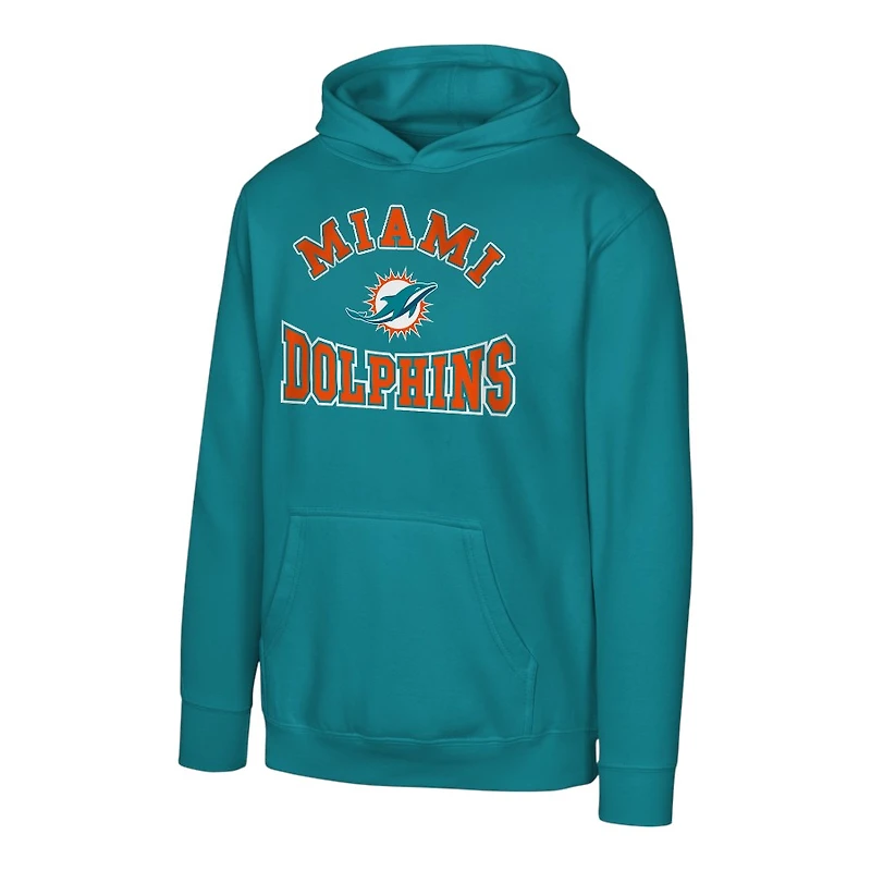 Youth Miami Dolphins Aqua NFL Hometown Pullover Fleece Hoodie