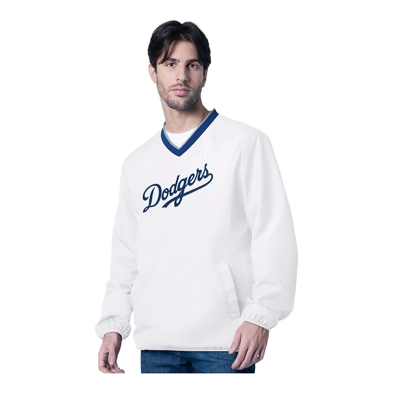 Los Angeles Dodgers White G-III Sports Pullover Jacket