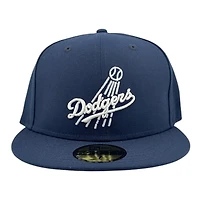 Los Angeles Dodgers Oceanside Blue Shooting Ball Logo Grey UV New Era 59FIFTY Fitted Hat