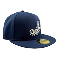 Los Angeles Dodgers Oceanside Blue Shooting Ball Logo Grey UV New Era 59FIFTY Fitted Hat