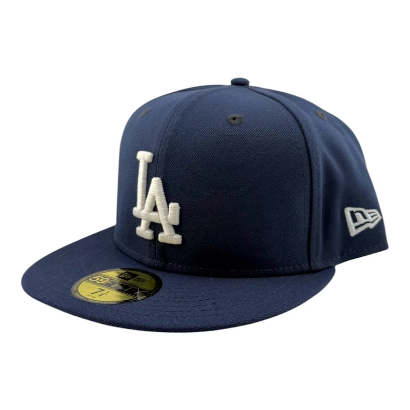 Los Angeles Dodgers Oceanside Blue LA Logo Grey UV New Era 59FIFTY Fitted Hat